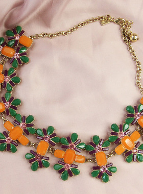 重工工艺糖果色毛衣链