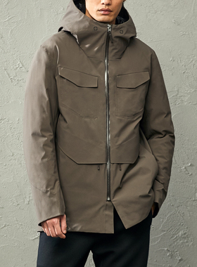 UOE秋冬季口碑款系列90白鸭绒东丽三防面料男士中长款羽绒服外套