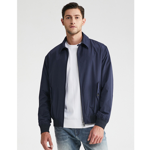 UOE春夏新品经典哈灵顿便携式男士翻领商务休闲夹克外套薄款