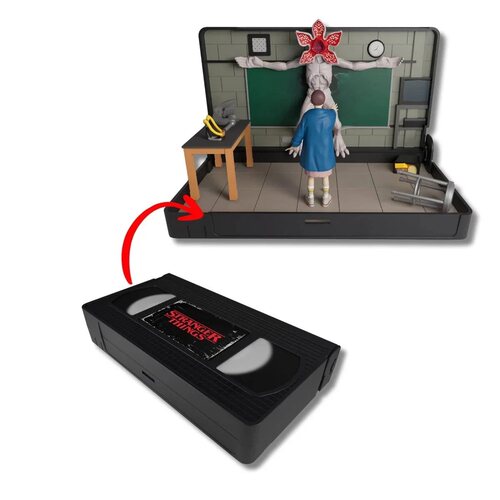 VHS Stranger Things Eleven vs Demogorgon怪奇物语玩偶摆件模型