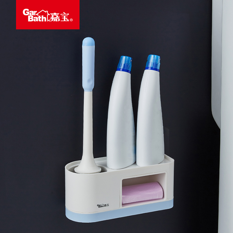 820004Garbath嘉宝背胶卫浴清洁马桶刷组合置物架