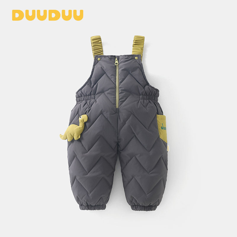 DUUDU儿童羽绒服2025新款小童秋冬裤子加厚a类加厚男女宝宝背带裤,童装/婴儿装/亲子装,裤子,淘宝优惠券,粉丝福利购,淘宝优惠卷