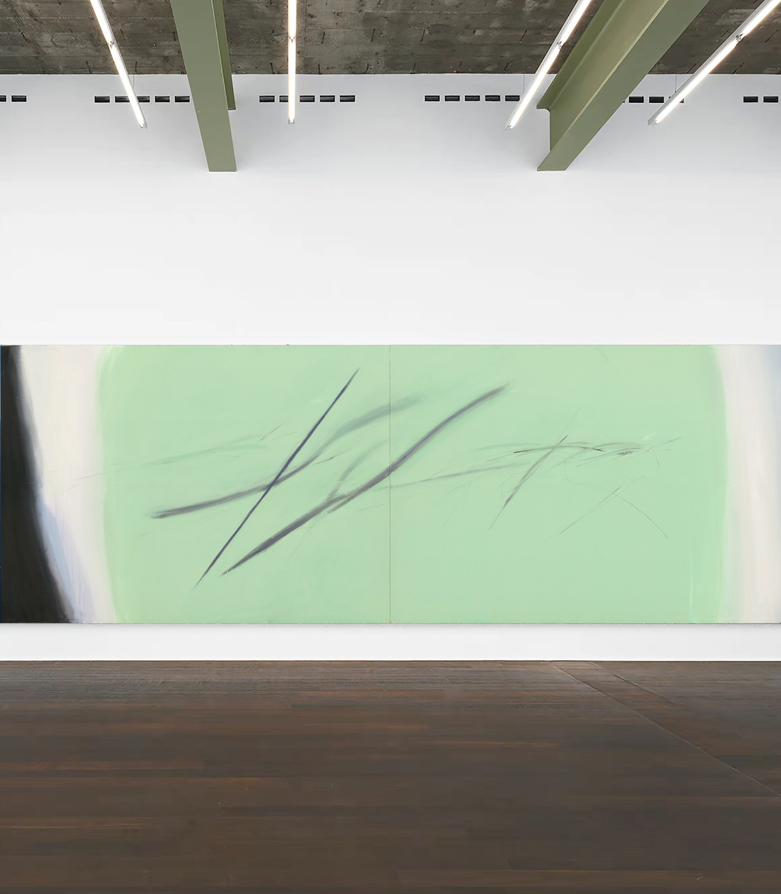 crisis art 93 艺术微喷 张涉嫌 装饰画 油画 版画挂画绿色抽象画