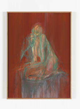 crisis art 110 红色抽象人物艺术微喷装饰画 现代风格高级感挂画