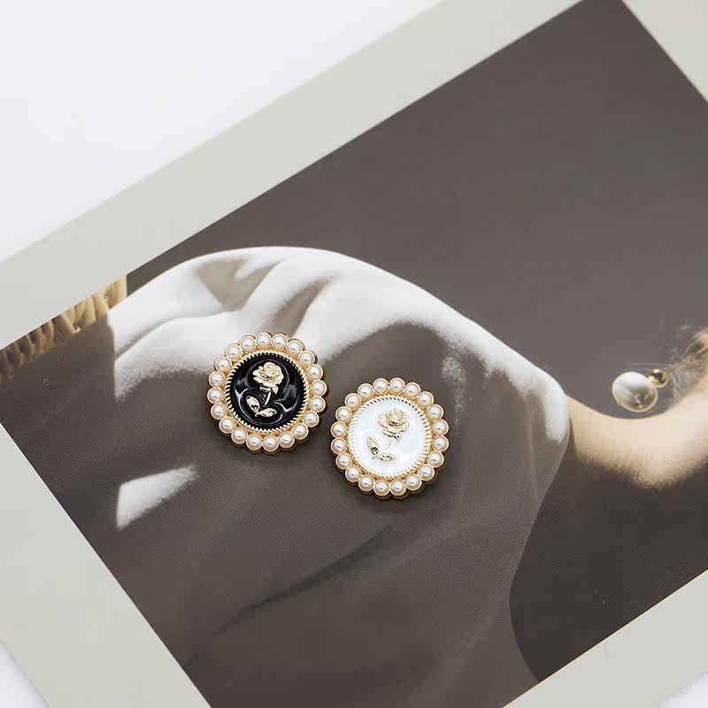 高级感珍珠玫瑰花金属纽扣女上衣西装外套扣子小香毛呢大衣装饰扣,居家布艺,纽扣,淘宝优惠券,粉丝福利购,淘宝优惠卷