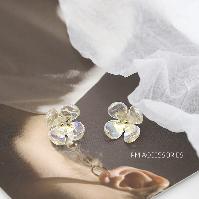 品铭人鱼姬色立体花朵衬衫纽扣