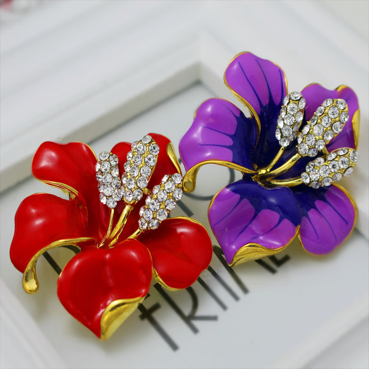 Broche femme en Zircon diamant - Ref 1178087 Image 3