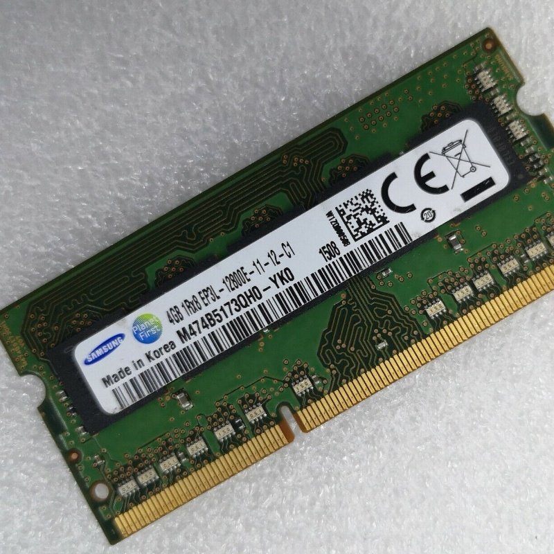 三星4G 1RX8 EP3L-12800E-11-12-C1 DDR3L 1600 ECC笔记本内存条
