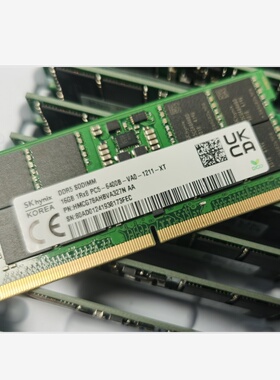 SK海力士HMCG78AHBVA327N/315N 16G 1RX8 PC5-6400B 笔记本内存条