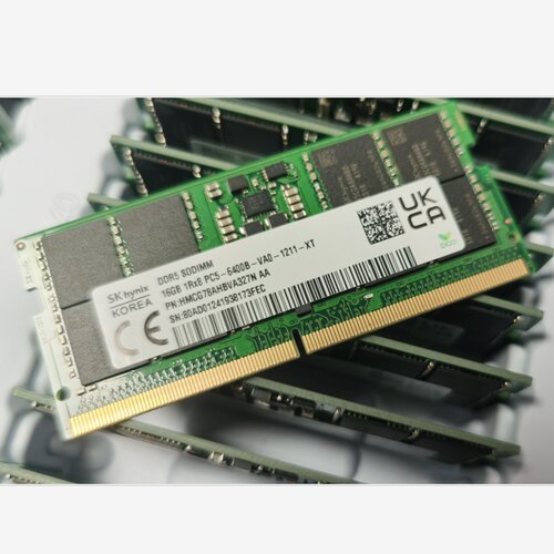 SK海力士HMCG78AHBVA327N/315N 16G 1RX8 PC5-6400B 笔记本内存条