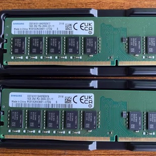 三星16G 2RX8 PC4-2666V-EE1-11 DDR4 2667纯ECC UDIMM工作站内存