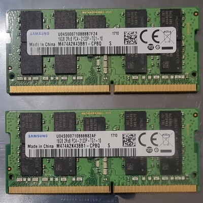 三星16G DDR4 2133MHz ECC SODIMM M474A2K43BB1-CPBQ笔记本内存