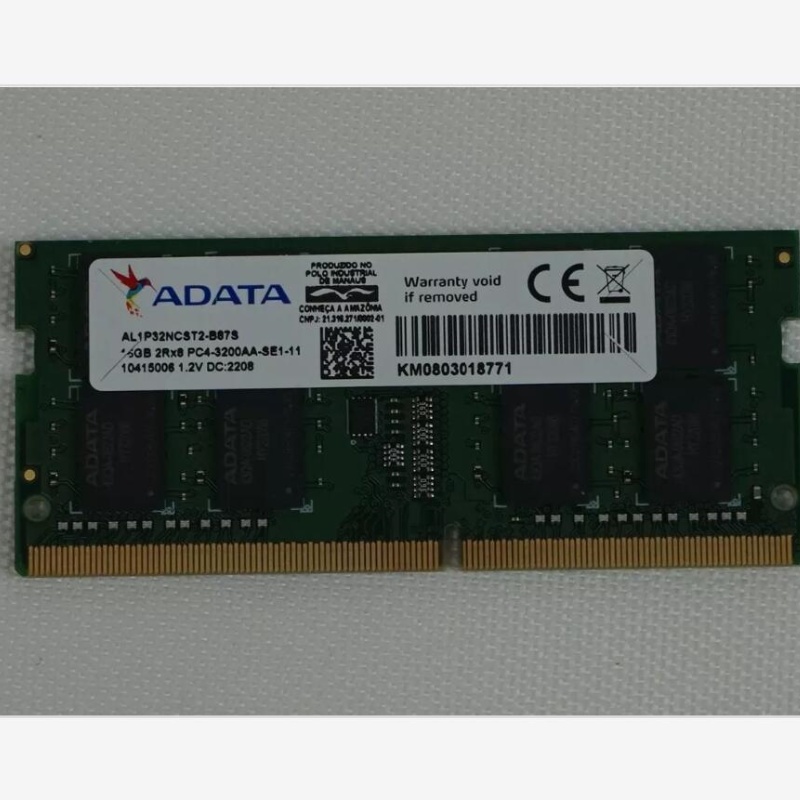 威刚AL1P32NCST2 16G 2RX8 PC4-3200AA-SE1-11 DDR4 笔记本内存条
