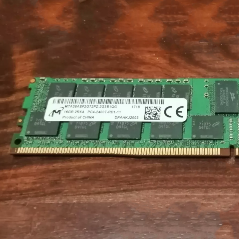镁光16G 2RX4 PC4-2400T-RB1/RBB-11 ECC REG RDIMM服务器内存条