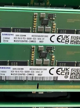 三星M425R1GB4PB0-CWM0D DDR5 8G 1RX16 PC5-5600B 笔记本内存条