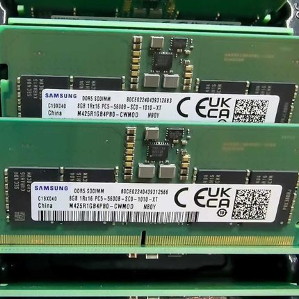 三星M425R1GB4PB0-CWM0D DDR5 8G 1RX16 PC5-5600B 笔记本内存条