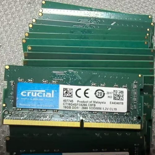 英睿达CT16G4SFS8266 16G DDR4 2666/2667 SODIMM 笔记本内存条