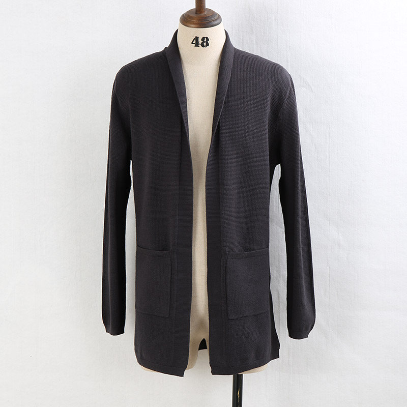 设计师男装毛线衣外穿男士上衣针织衫开衫外套中长款潮牌中国风