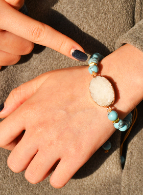 复古手工编织手链女简约百搭时尚