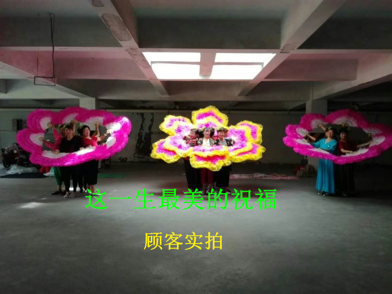舞蹈扇子白色羽毛扇专业定做