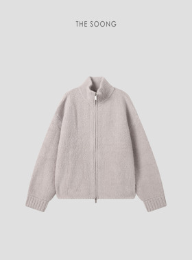 THESOONG/御寒刚需 100%羊毛紧密精织保暖空气感立领外套女8203