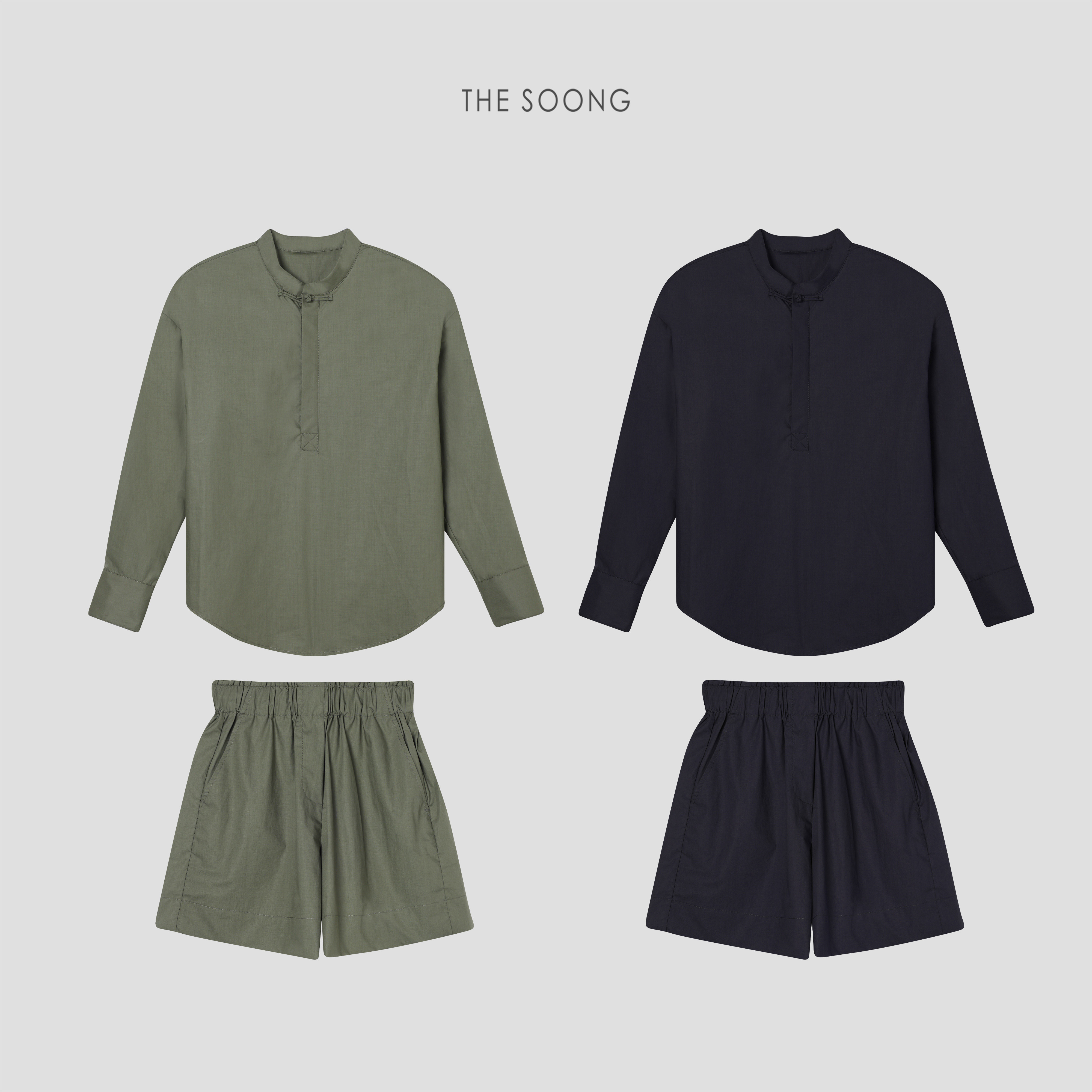 THESOONG新中式一字扣衬衫