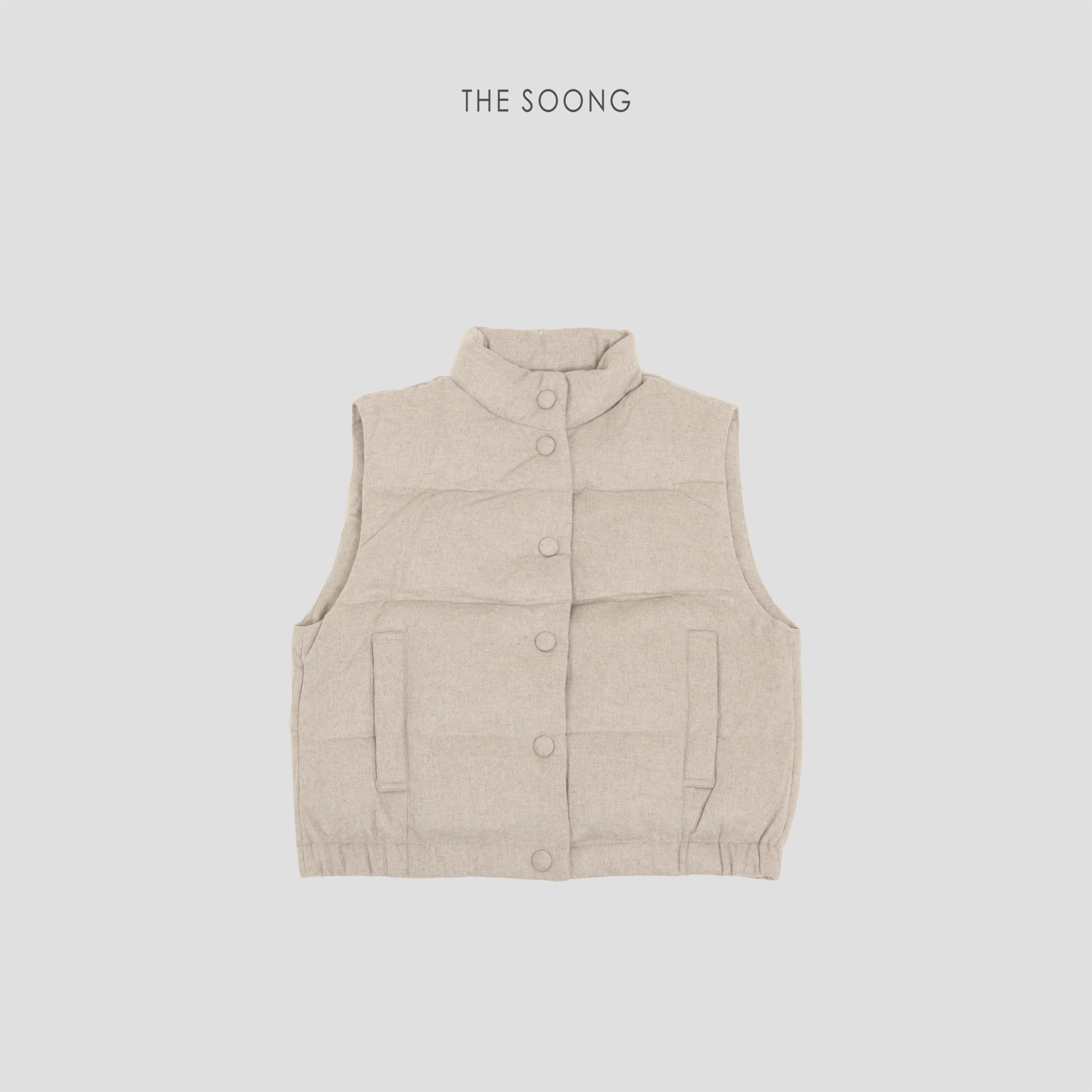 桑蚕丝骆驼绒羽绒马甲