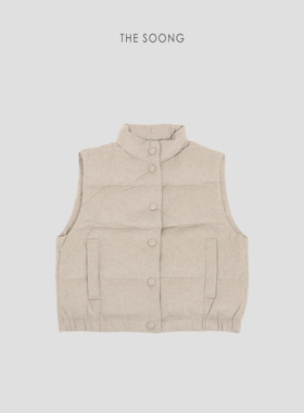 THESOONG/暖绒马甲蚕丝骆驼绒绵羊毛90鹅绒保暖羽绒马甲外套8347