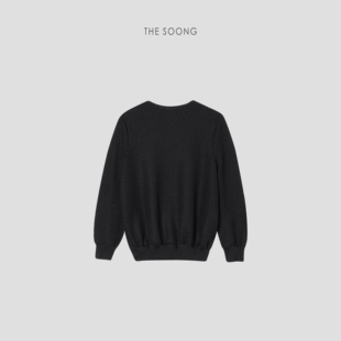 精制压褶高弹长袖 花园皱褶 清仓 T恤黑色上衣HWTX4072 断码