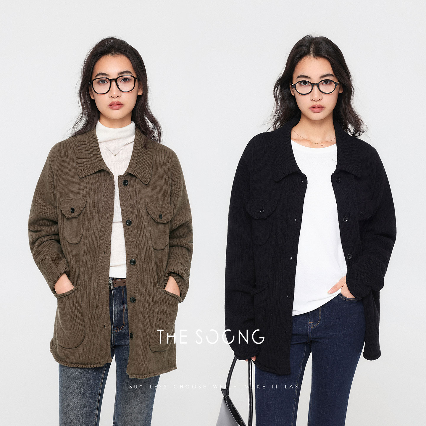 100%强捻高支精梳棉针织外套