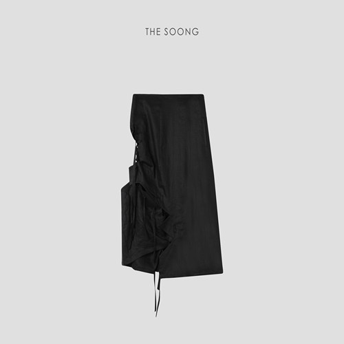 THESOONG亚麻不规则半身裙