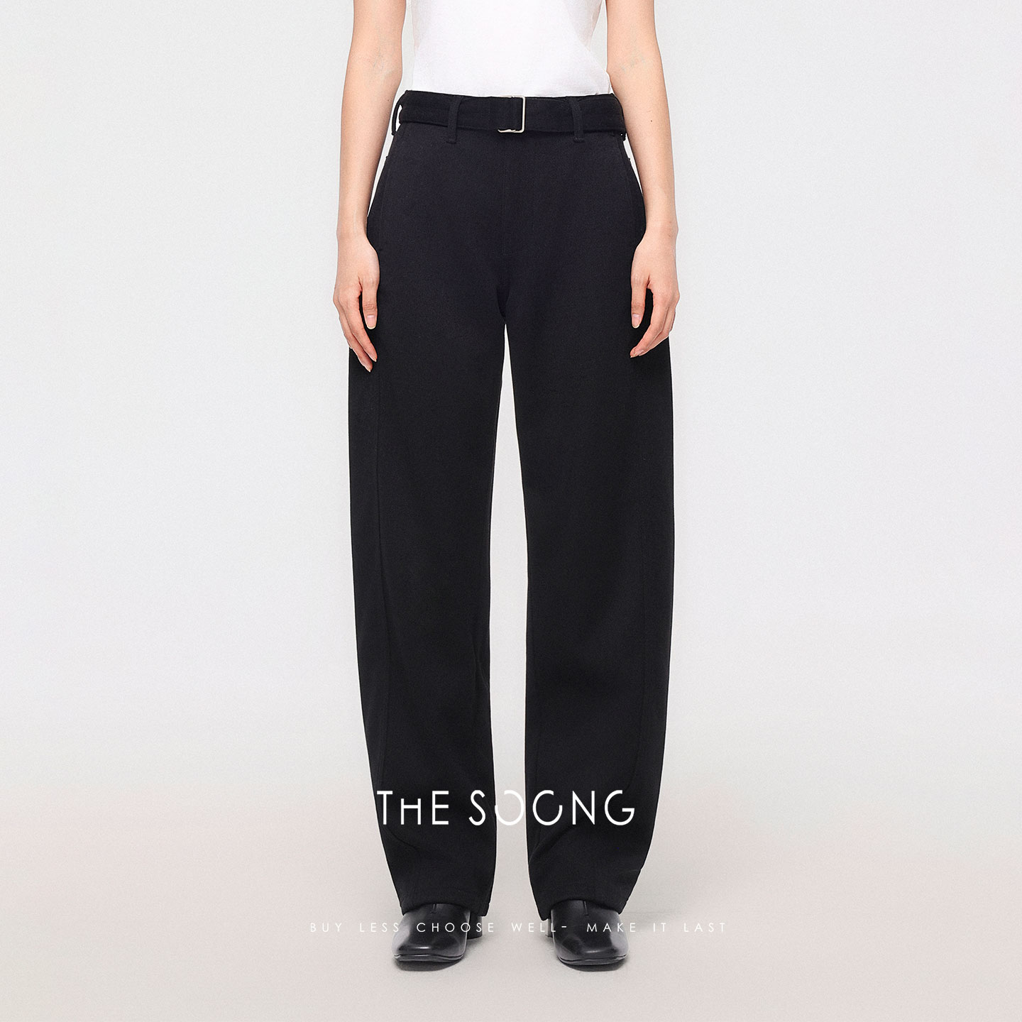 加绒加厚弹力休闲裤女