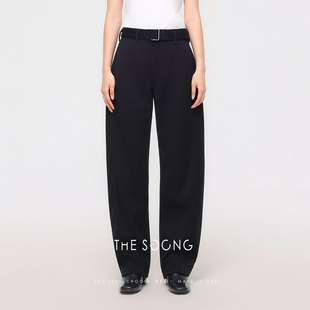THESOONG 7302 秋冬女士加绒加厚弹力拉链中腰休闲裤