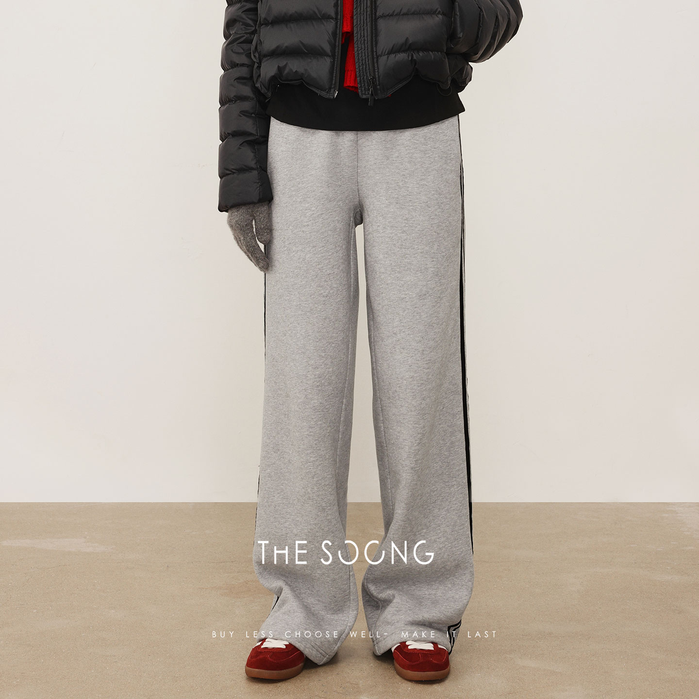 秋冬加绒加厚休闲裤女