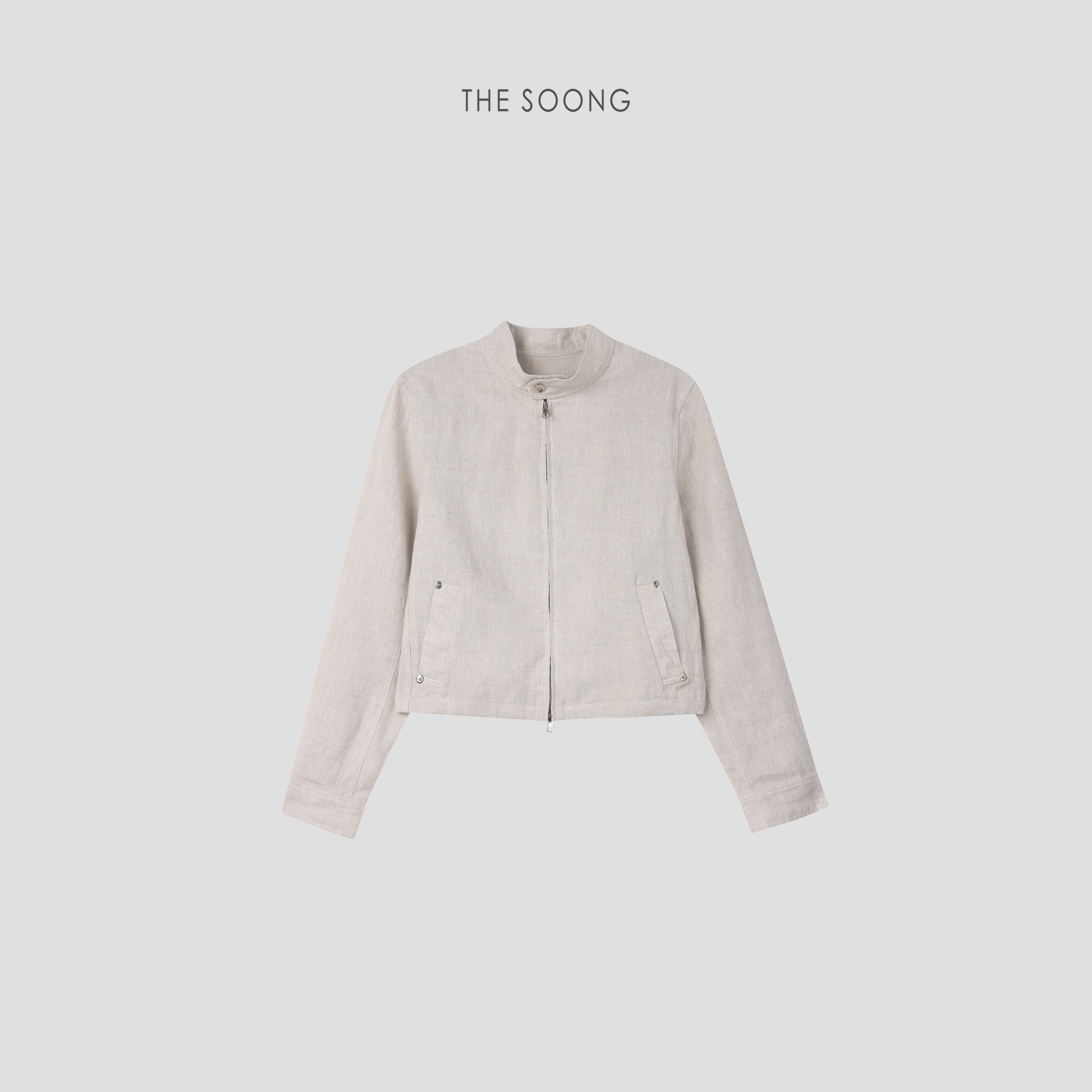 THESOONG亚麻立领外套