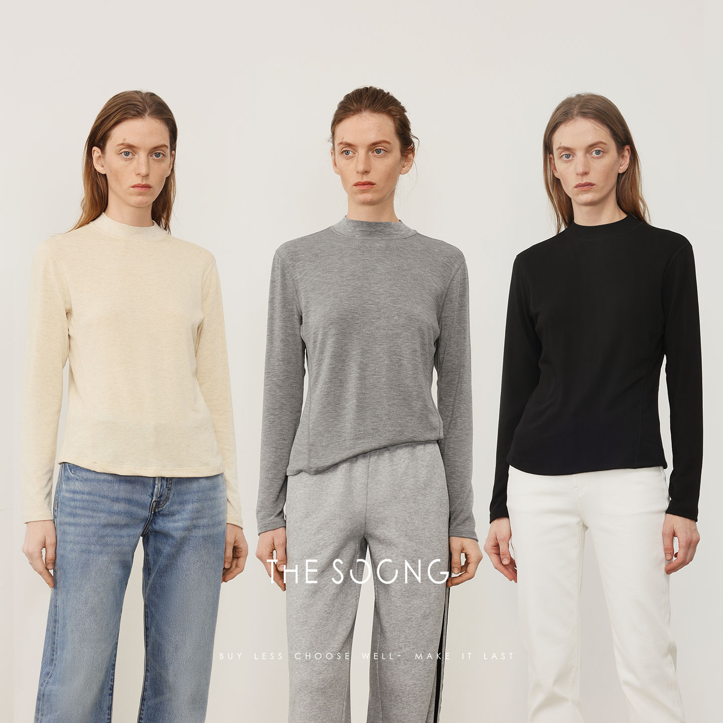 水磨克什米尔羊绒针织毛衣女