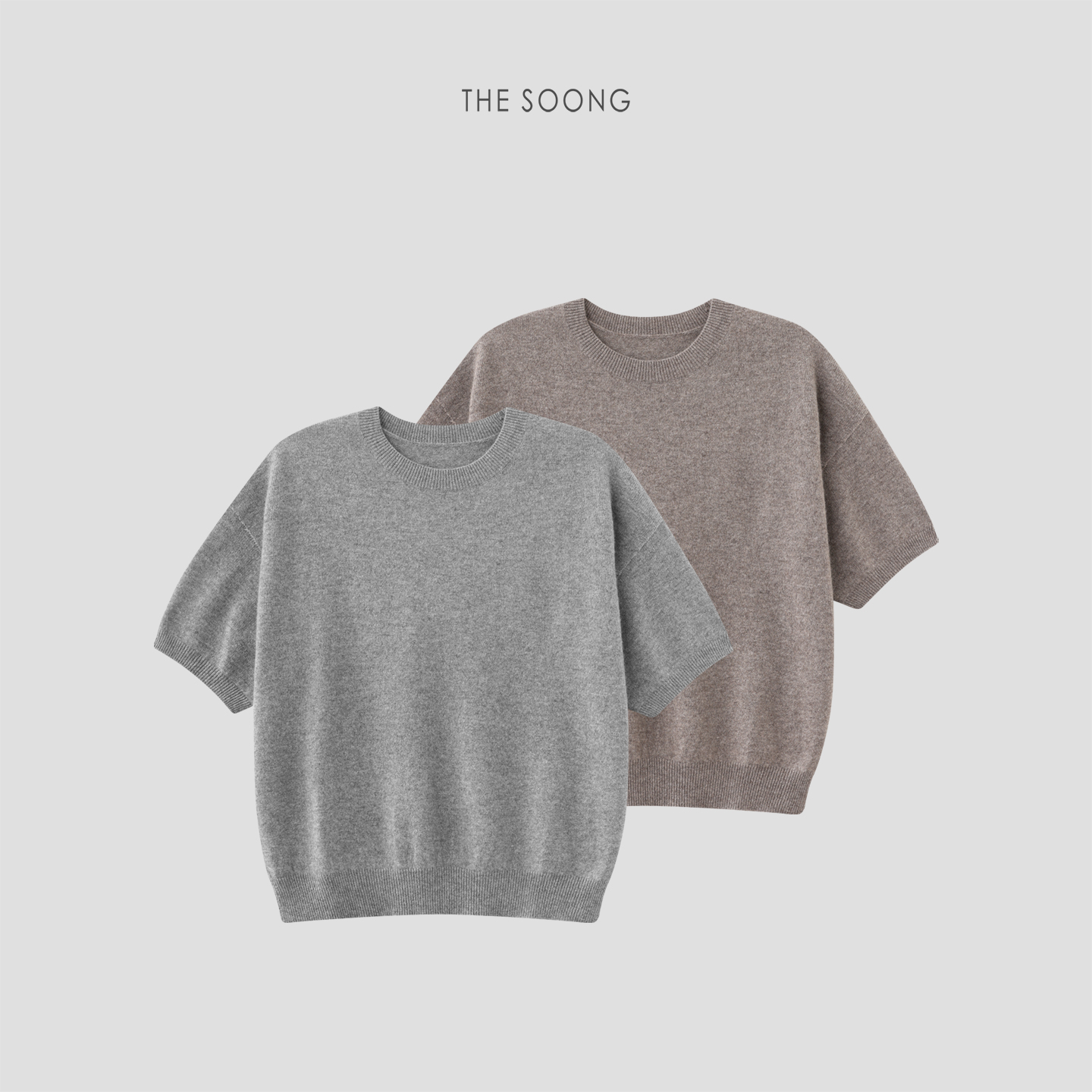 THESOONG羊绒羊毛圆领羊毛上衣