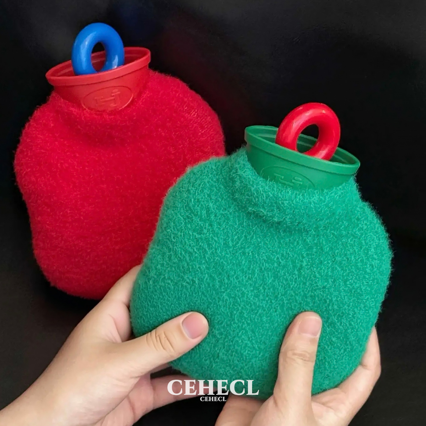 复古注水加厚小号毛绒热水袋冬季