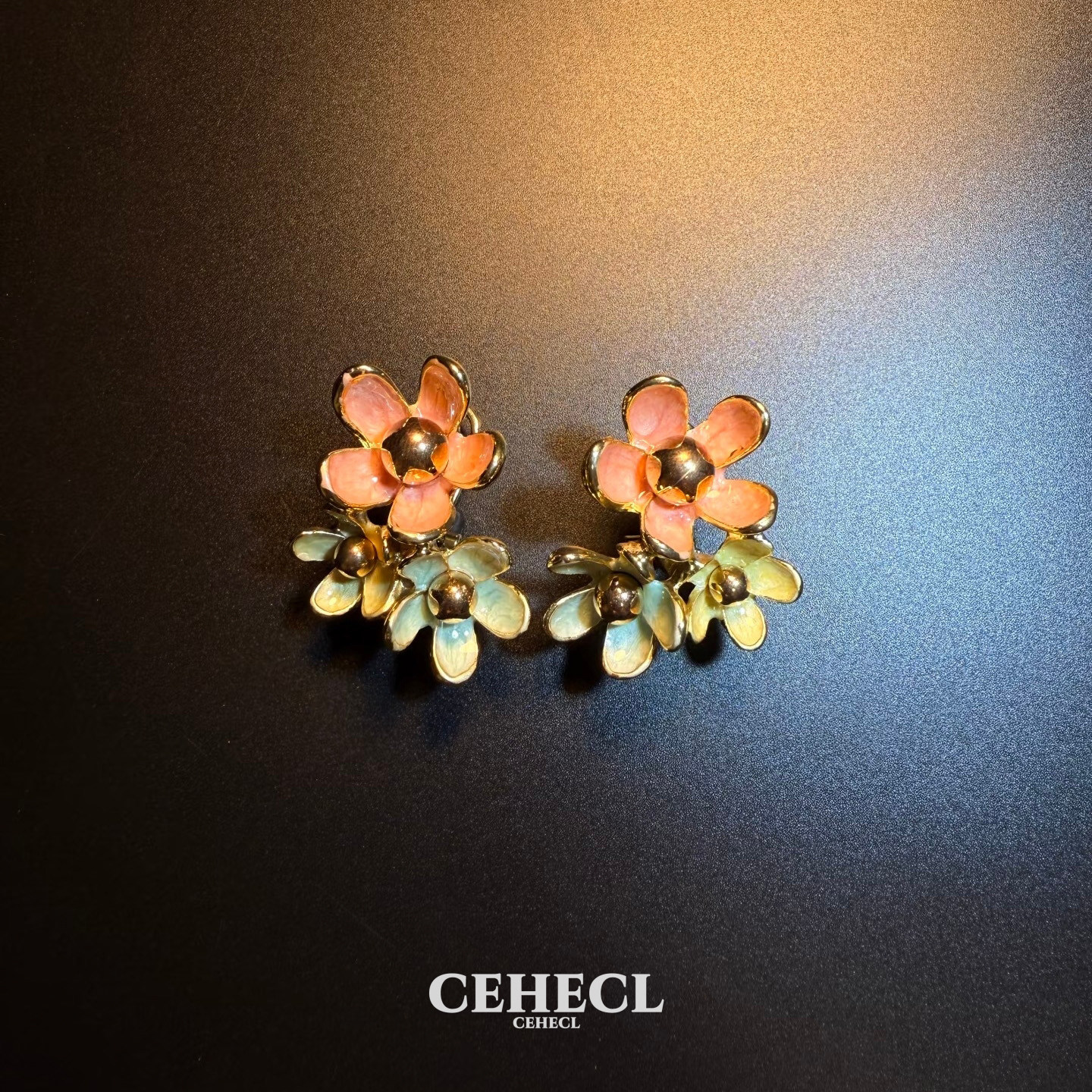 赛赫琳复古滴油花朵耳环法式气质氛围感耳饰小众设计高级气质耳钉,饰品/流行首饰/时尚饰品新,耳环,淘宝优惠券,粉丝福利购,淘宝优惠卷