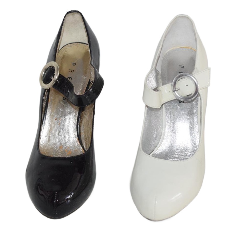 里外全皮品牌春秋女鞋清仓处理头层牛漆皮高跟搭扣真皮单鞋C7053,女鞋,浅口单鞋,淘宝优惠券,粉丝福利购,淘宝优惠卷