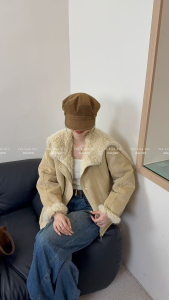 27310 好品质羊羔毛外套女冬季新款温柔风超好看皮毛一体毛毛上衣