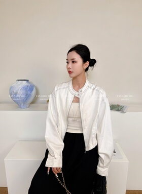 97013韩版明线设计小众牛仔短外套女春季新款百搭显瘦休闲夹克潮