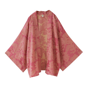 袁落落/女装 提花日式改良和风中长款外套开衫小振袖羽织夏季薄