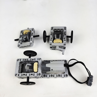 国产积木简易基础科技汽车差速器仿真模型创意教学演示模型