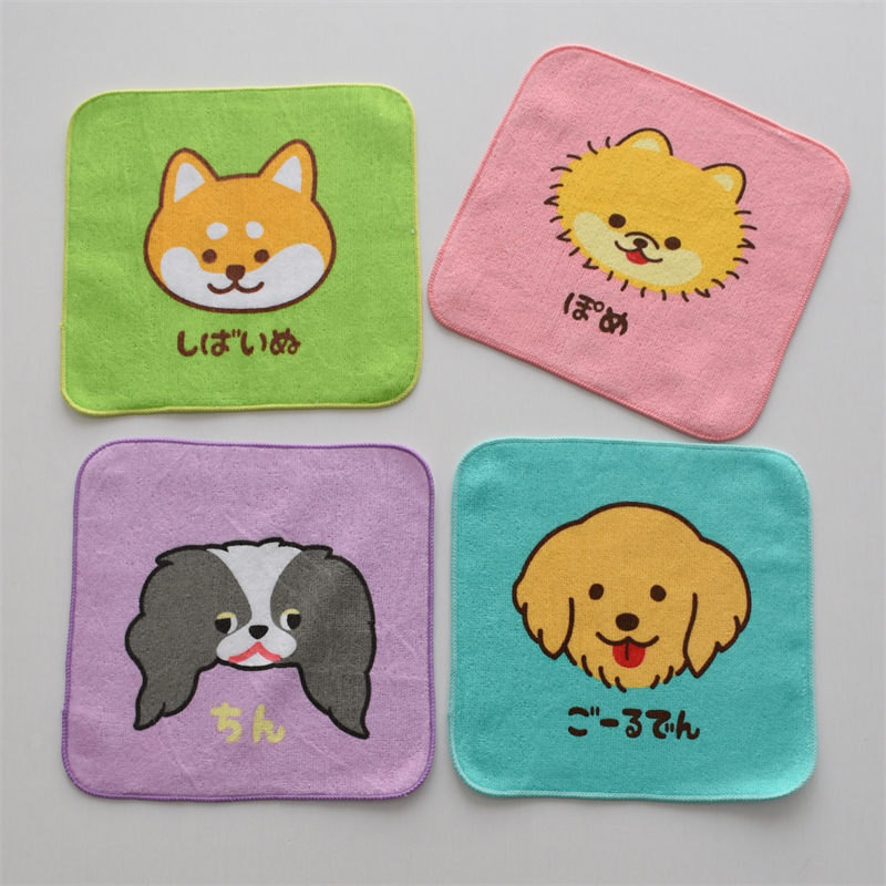 卡通纯棉成人儿童方巾手帕面巾
