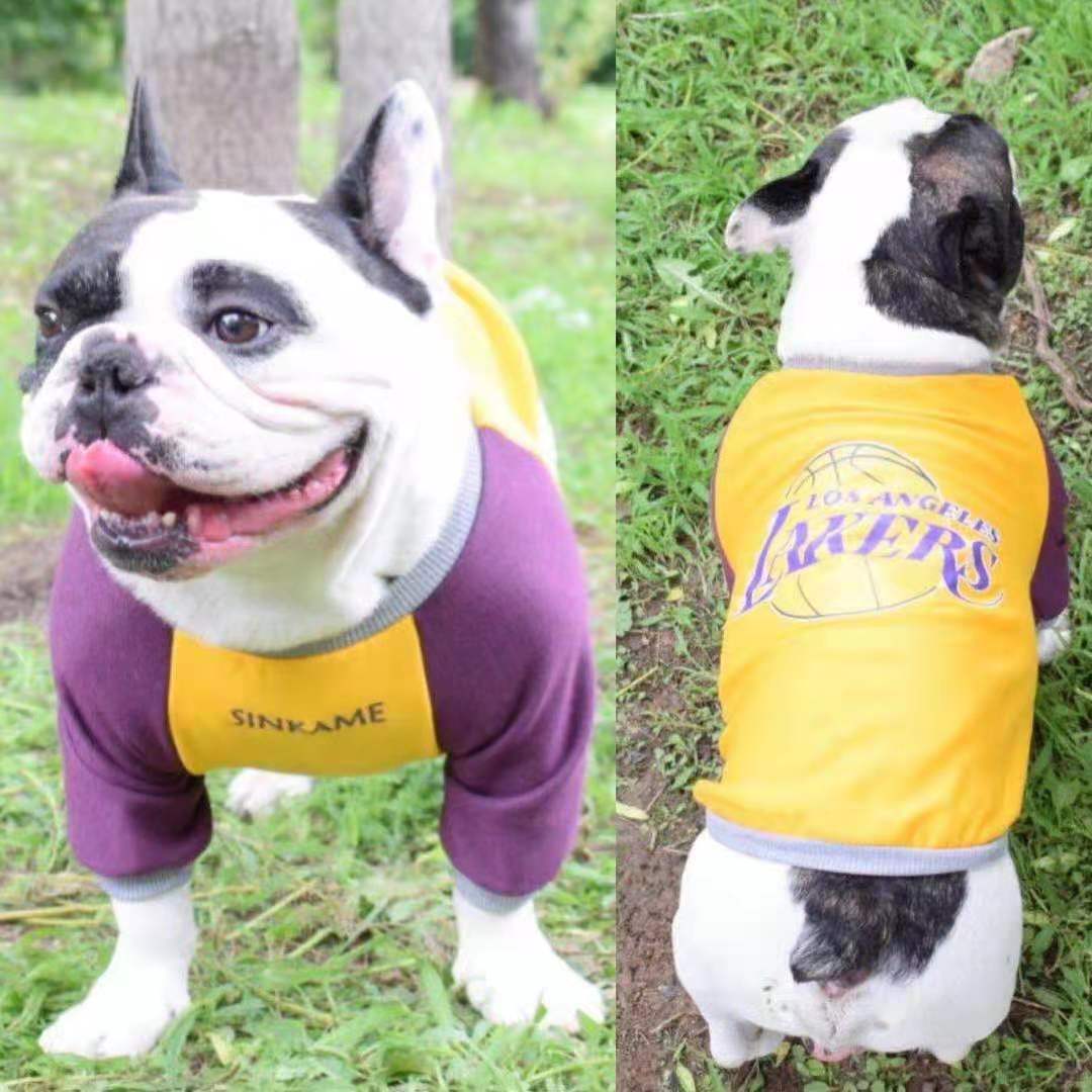 秋季新款宠物篮球卫衣英牛法牛狗长袖卫衣斗牛恶霸巴哥京巴狗衣服