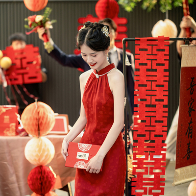 新娘结婚订婚旗袍敬酒服