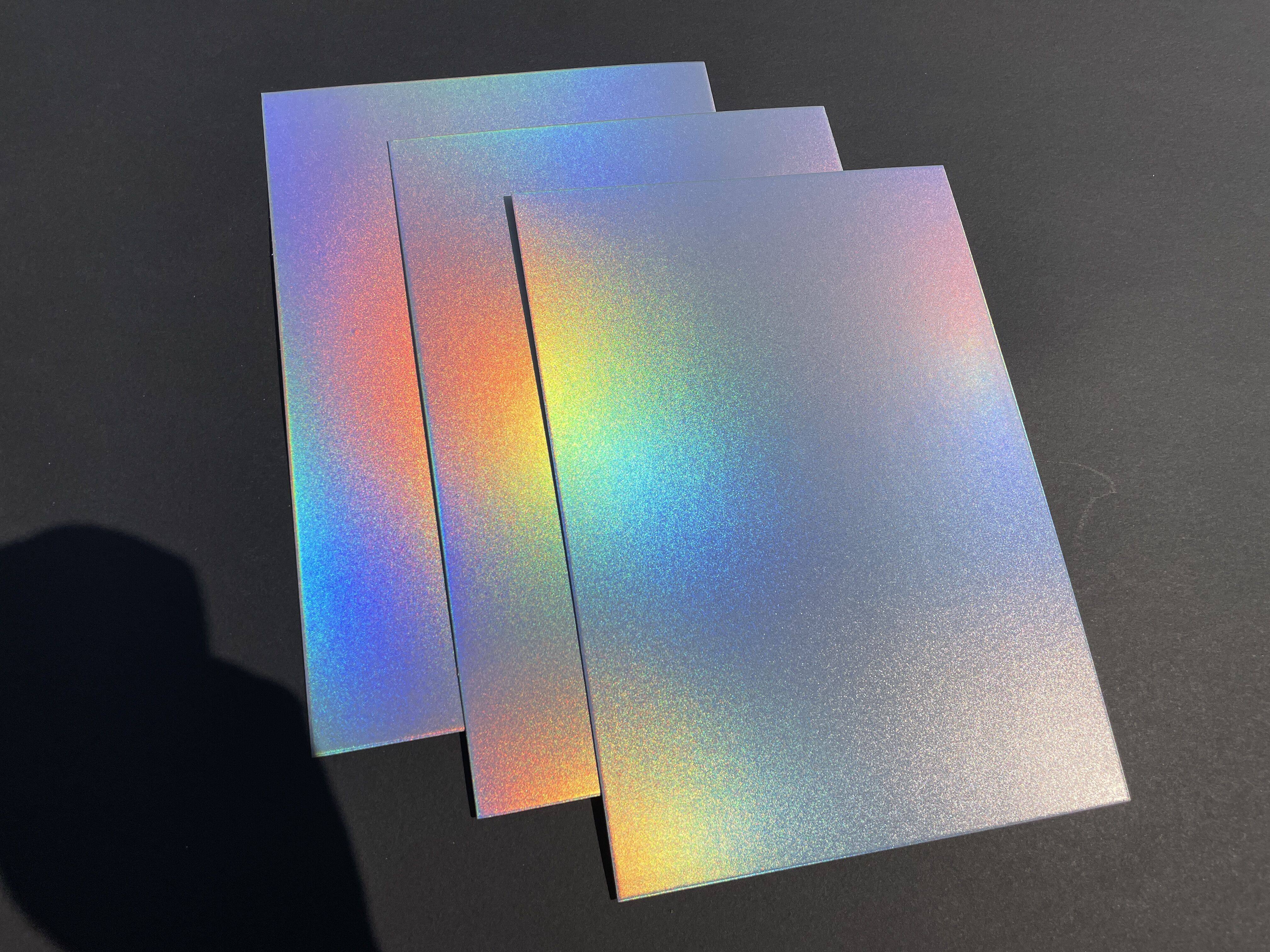 350克加厚彩色磨砂镭射幻彩纸 装饰卡纸 多用途礼品包装反光纸