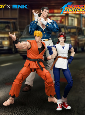 JOYTOY暗源1/18拳皇KOF 98UM龙虎之拳队坂崎良百合罗伯特可动兵人