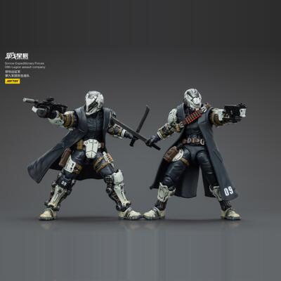 JOYTOY暗源战星辰悲怆远征军1:18第九军团突击连队两人组可动兵人